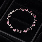 Elegant Silver Plated Tulip Bracelet for Girls/Women