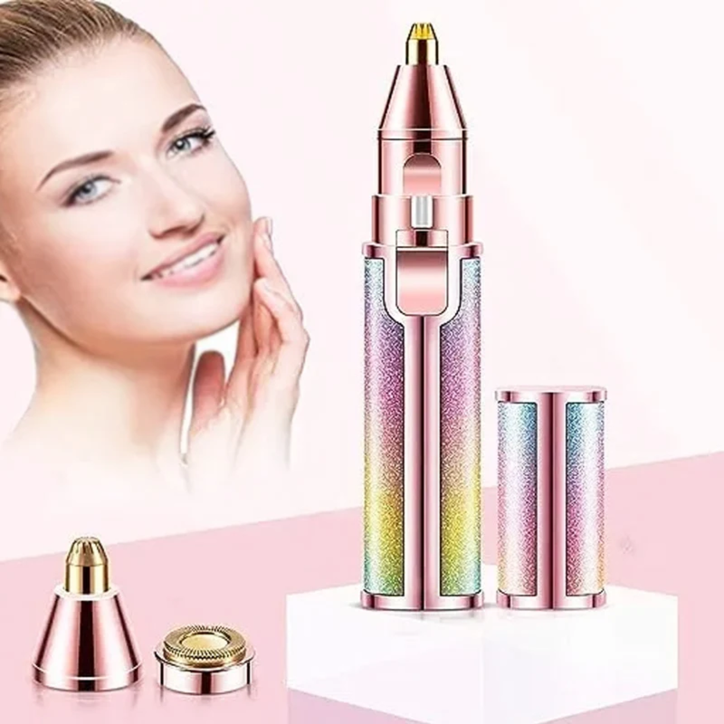 2 in 1 Electric Eyebrow Trimmer & Facial Hair Remover for Women