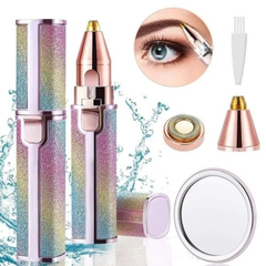2 in 1 Electric Eyebrow Trimmer & Facial Hair Remover for Women