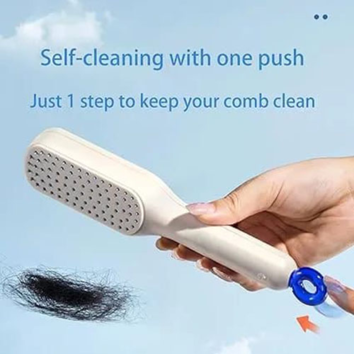 Magic Retractable Comb Self Cleaning Hair Brush
