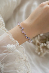 Elegant Silver Plated Tulip Bracelet for Girls/Women