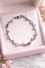 Elegant Silver Plated Tulip Bracelet for Girls/Women