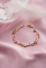 Elegant Silver Plated Tulip Bracelet for Girls/Women